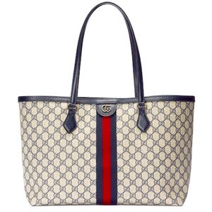Stunning! GUCCI 🇮🇹 Ophedia Medium Tote Bag | Navy Blue